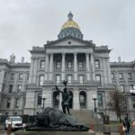Colorado State Capitol building with gold dome in Denver